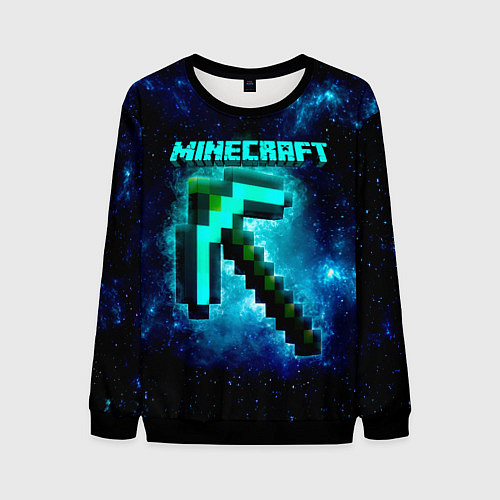 Мужской свитшот Minecraft / 3D-Черный – фото 1