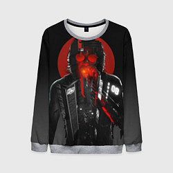 Свитшот мужской Cyberpunk 2077 Джонни, цвет: 3D-меланж