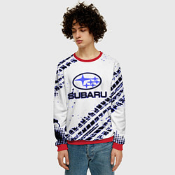 Свитшот мужской SUBARU, цвет: 3D-красный — фото 2
