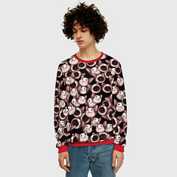 Свитшот мужской Popping cats, цвет: 3D-красный — фото 2