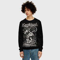 Свитшот мужской Korpiklaani, цвет: 3D-черный — фото 2