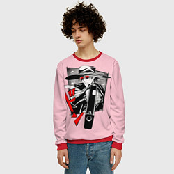 Свитшот мужской Hellsing Хеллсинг, цвет: 3D-красный — фото 2