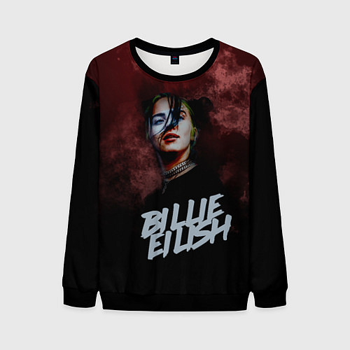 Мужской свитшот Билли Айлиш / 3D-Черный – фото 1