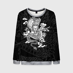Свитшот мужской ДРАКОН DRAGON, цвет: 3D-меланж