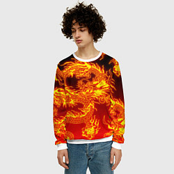Свитшот мужской ДРАКОН, цвет: 3D-белый — фото 2