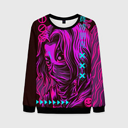Свитшот мужской Киберпанк, цвет: 3D-черный