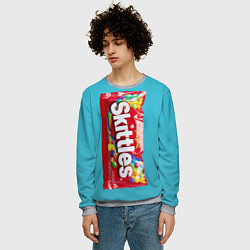 Свитшот мужской Skittles original, цвет: 3D-меланж — фото 2