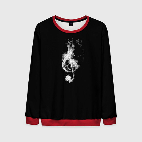 Мужской свитшот Ключ из дыма / 3D-Красный – фото 1
