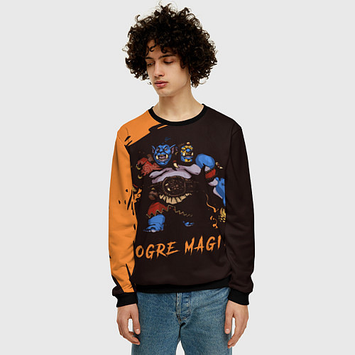 Мужской свитшот Огр Dota 2 / 3D-Черный – фото 3