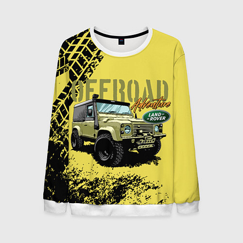 Мужской свитшот LAND ROVER / 3D-Белый – фото 1