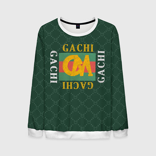 Мужской свитшот GACHI GUCCI / 3D-Белый – фото 1