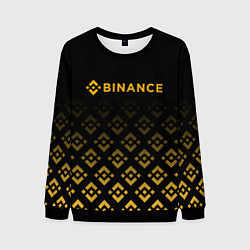 Свитшот мужской BINANCE БИНАНС БИРЖА, цвет: 3D-черный