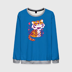 Свитшот мужской Тигр, цвет: 3D-меланж