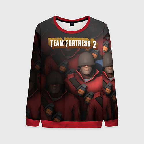 Мужской свитшот Team Fortress / 3D-Красный – фото 1