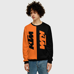 Свитшот мужской KTM КТМ Z, цвет: 3D-черный — фото 2