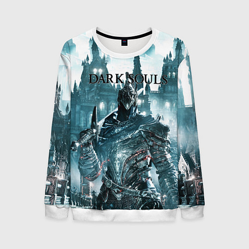 Мужской свитшот Dark Souls / 3D-Белый – фото 1