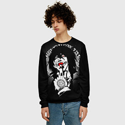 Свитшот мужской Хеллсинг, Алукард, цвет: 3D-черный — фото 2