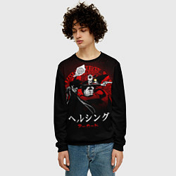 Свитшот мужской Хеллсинг, Алукард, цвет: 3D-черный — фото 2