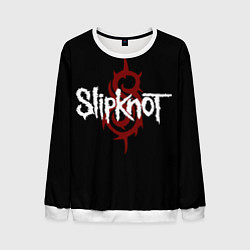 Свитшот мужской Slipknot Надпись, цвет: 3D-белый