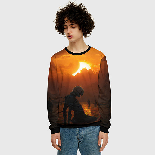 Мужской свитшот BERSERK БЕРСЕРК / 3D-Черный – фото 3