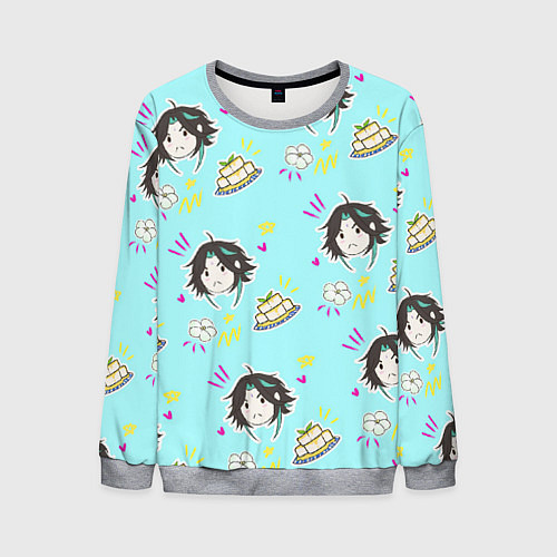 Мужской свитшот Сяо и тофу / 3D-Меланж – фото 1