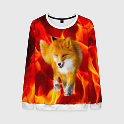 Свитшот мужской Fire Fox, цвет: 3D-белый