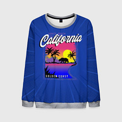 Свитшот мужской California golden coast, цвет: 3D-меланж