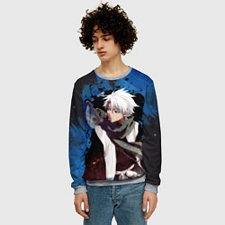 Свитшот мужской Тосиро Хицугая Блич, цвет: 3D-меланж — фото 2