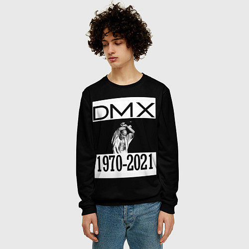Мужской свитшот DMX 1970-2021 / 3D-Черный – фото 3