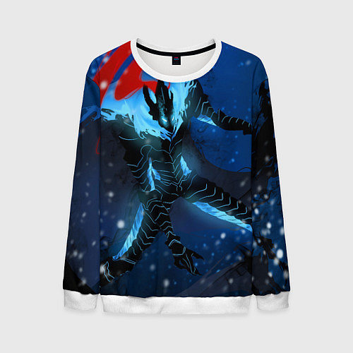 Мужской свитшот Поднятие уровня Аниме / 3D-Белый – фото 1