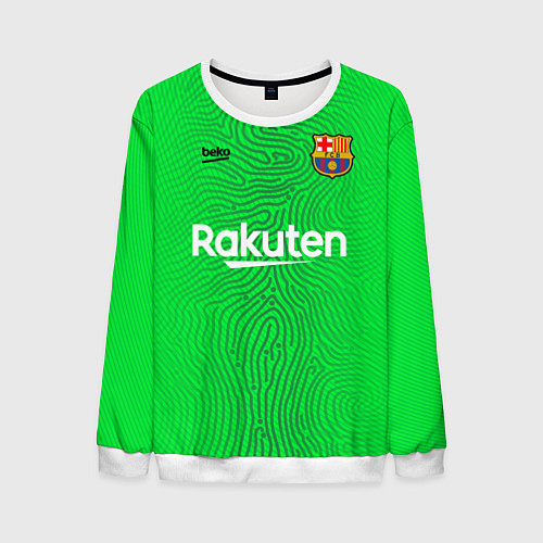 Мужской свитшот FC Barcelona Goalkeeper 202122 / 3D-Белый – фото 1