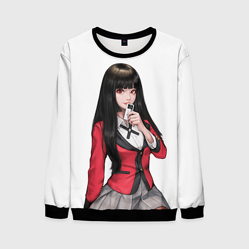 Мужской свитшот Jabami Yumeko Kakegurui / 3D-Черный – фото 1