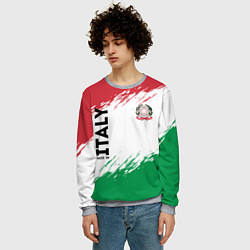 Свитшот мужской MADE IN ITALY, цвет: 3D-меланж — фото 2