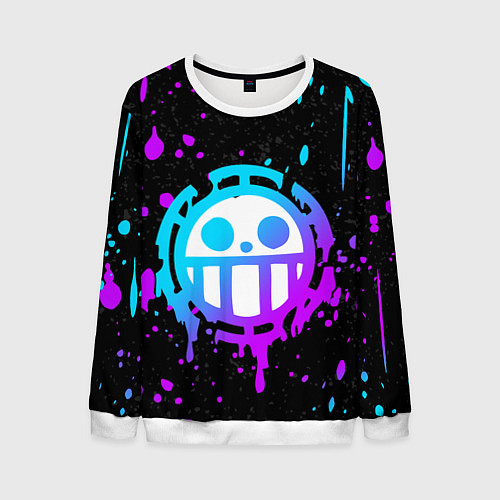 Мужской свитшот ONE PIECE ВАН ПИС НЕОН / 3D-Белый – фото 1