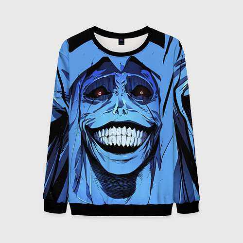 Мужской свитшот ПОДНЯТИЕ УРОВНЯ В ОДИНОЧКУ / 3D-Черный – фото 1