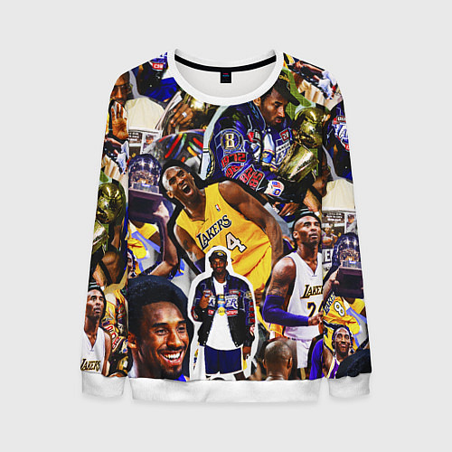 Мужской свитшот КОБИ БРАЙАНТ KOBE BRYANT / 3D-Белый – фото 1