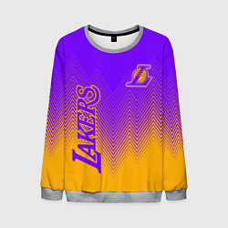 Свитшот мужской LOS ANGELES LAKERS ЛЕЙКЕРС, цвет: 3D-меланж