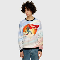 Свитшот мужской Лозунг, цвет: 3D-черный — фото 2