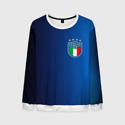 Свитшот мужской Сборная Италии, цвет: 3D-белый