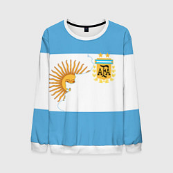 Свитшот мужской Сборная Аргентины, цвет: 3D-белый