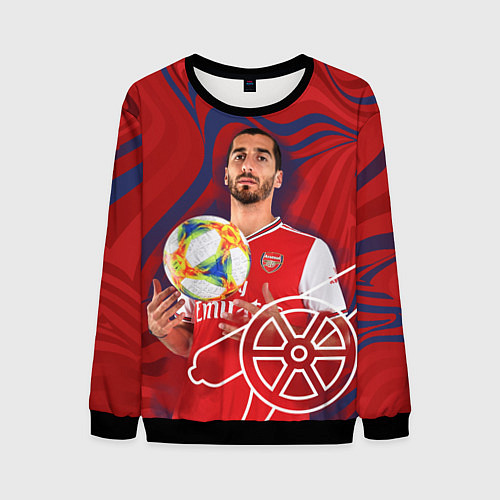 Мужской свитшот Henrikh Mkhitaryan Arsenal / 3D-Черный – фото 1