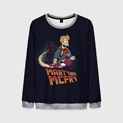 Свитшот мужской Back to Futurama, цвет: 3D-меланж