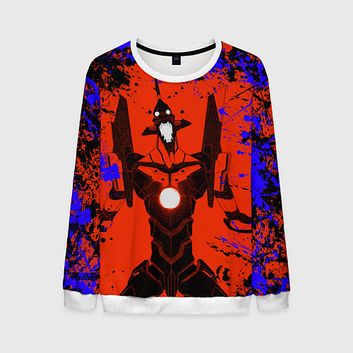 Мужской свитшот Евангелион Evangelion / 3D-Белый – фото 1
