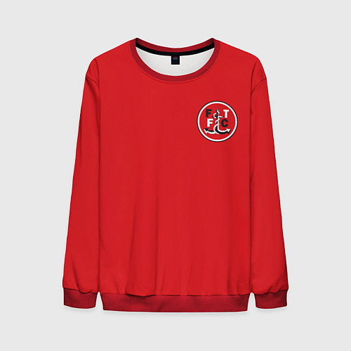 Мужской свитшот № 33 Jamie Vardy Fleetwood Town / 3D-Красный – фото 1