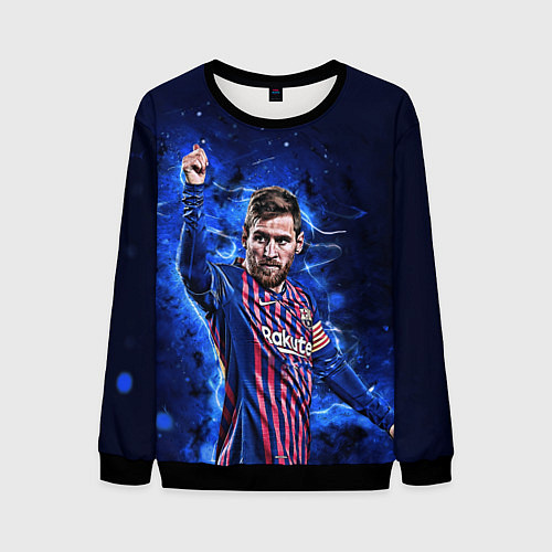 Мужской свитшот Lionel Messi Barcelona 10 / 3D-Черный – фото 1