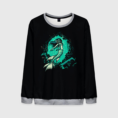 Мужской свитшот Deep Sea Aftermath / 3D-Меланж – фото 1