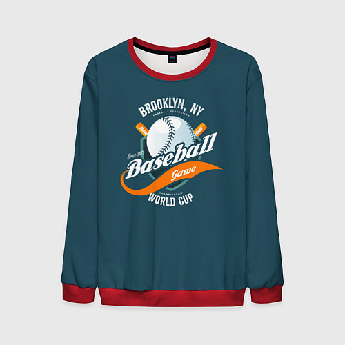 Мужской свитшот Бейсбол / 3D-Красный – фото 1