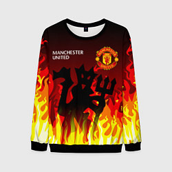 Свитшот мужской MANCHESTER UNITED ДЬЯВОЛ, цвет: 3D-черный