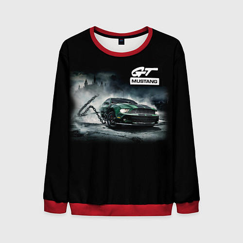 Мужской свитшот Ford mustang / 3D-Красный – фото 1