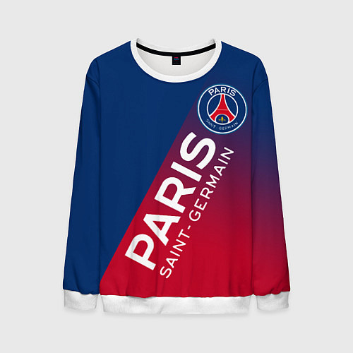 Мужской свитшот ФК ПСЖ PARIS SAINT GERMAIN / 3D-Белый – фото 1